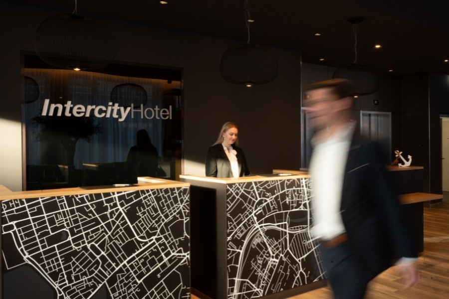 Check In desk at an IntercityHotel