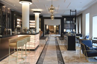 Bar and lounge area at a Steigenberger hotel